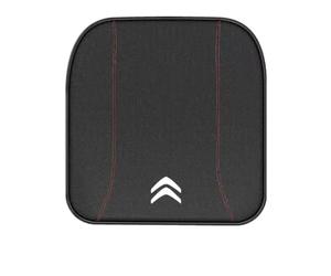 POCHY Coussin Voiture Siege pour Citroen AMI 2020-2023,Cuir PU Super Doux Confort Tapis Siege Voiture Couverture Siège Coussin de Chaise emblème Logo Accessoires Individuelles Chaise,Black