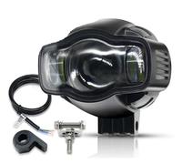 PochY Feux de Conduite antibrouillard Feux de Moto avec Chargeur USB, Lumineux Blanc antibrouillard, Phare de Conduite Universel, IP68, 20W