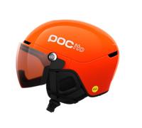 POC - Casque de ski/snowboard avec visière - POCito Obex Visor Fluorescent Orange/Clarity POCito/Partly Sunny - Taille Enfant 55-58 cm Orange 55-58 cm