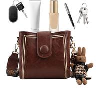 POCK-VAILLE PU MUGBING, Sac de mode vintage | Sangle réglable pour les déplacements, les achats, les voyages, Café, Se référer à la description