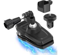 Pocket 3 Magnetic Backpack Stand Compatible with GoPro Hero 12-3 Action Cameras 360° Rotating Strap Holder Compatible with Insta360 X5/X4/X3/X2/X Hands Free Vlogging Accessories