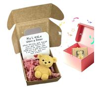 Pocket Bear Hug Gift, Mini Handmade Bear Keepsake, 1 Piece, Cute Comforting Animal Token Stress Relief and Encouragement, Uplifting Charm for Friends Lovers Adults Kids Men Women Good Luck Surprise