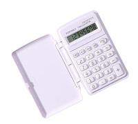 Pocket Calculator - 3,94 pouces Compact ABS Construction, Lid Protection, Small Digital Adding Machine, Basic Function Keys | Lightweight Device For School Business Travel Classroom Prof