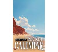 Pocket Calendar 2025-2026: 2 Years Planner for Purse Small Size Monthly January 2025 To December 2026 Small organizer 4 x 6.5 inches | Sandy Sanctuary Design with Inspirational Quotes