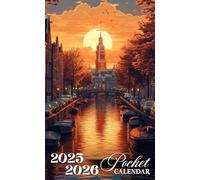 Pocket Calendar 2025-2026: 24-Month Purse Planner with Uplifting Quotes | Small Organizer from January 2025 to December 2026 | Amsterdam Netherlands