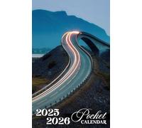 Pocket Calendar 2025-2026: Two-Year Monthly Planner for Purse, 24 Months from January 2025 to December 2026 with Inspirational Quotes | Amazing Highways Cover