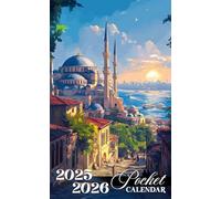 Pocket Calendar 2025-2026: Two-Year Monthly Planner for Purse, 24 Months from January 2025 to December 2026 with Inspirational Quotes | Istanbul City Turkey Cover