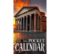 Pocket Calendar 2025-2026: Two-Year Monthly Planner for Purse, 24 Months from January 2025 to December 2026 with Inspirational Quotes | Pantheon Rome Italy Cover
