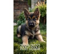 Pocket Calendar 2025-2027: Small 3-Year Monthly agenda from January 2025 to December 2027 purse size | German Shepherd Design ( Dog breed )