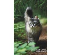 Pocket Calendar 2026-2027: 2 Year Pocket Planner for Purse, from January 2026 to December 2027 | Cat Themed
