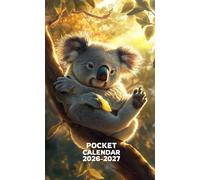 Pocket Calendar 2026-2027: 2 Year Pocket Planner for Purse, from January 2026 to December 2027 | Koala Themed