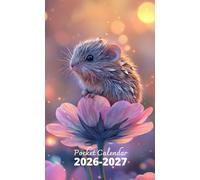 Pocket Calendar 2026-2027: 2 Year Pocket Planner, from January 2026 to December 2027 | Mole and Flower Cover
