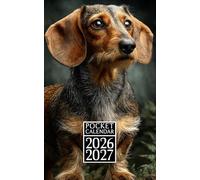Pocket Calendar 2026-2027 For Purse: Monthly Planner With Small Size 2-Year From January 2026 To December 2027 With Holidays & Inspirational Quotes | Dachshund Themed