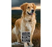 Pocket Calendar 2026-2027 For Purse: Monthly Planner With Small Size 2-Year From January 2026 To December 2027 With Holidays & Inspirational Quotes | Golden Retriever Themed