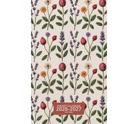 Pocket Calendar 2026-2027 for Purse: Small 2 Year Monthly Planner from January 2026 to December 2027 with Holidays, Flower Cover Design