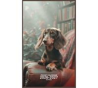 Pocket Calendar 2026-2027 for Purse: Small 2 Year Monthly Planner from January 2026 to December 2027 with Holidays, Dachshund Dog Cover Design