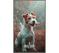 Pocket Calendar 2026-2027 for Purse: Small 2 Year Monthly Planner from January 2026 to December 2027 with Holidays, Jack Russell Terrier Dog Cover Design