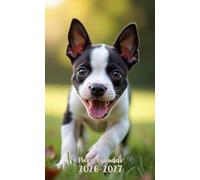 Pocket Calendar 2026-2027: Small 2-Year Monthly agenda from January 2026 to December 2027 purse size | Boston Terrier Dog Design