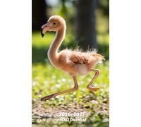 Pocket Calendar 2026-2027: Small 2-Year Monthly planner from January 2025 to December 2026, with Flamingo Design