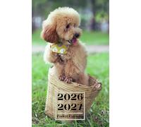 pocket calendar 2026-2027: Small Size Monthly Planner for Purse/ 2-Year Agenda starting JANUARY to DECEMBER with Budget Planner, and Inspirational Quotes/ Dog Cover