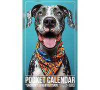 Pocket Calendar 2026-2027: Two-Year Pocket-Sized Organizer with Uplifting Monthly Quotes, 24 Months from January 2026 to December 2027 in Funny Great Dane Design