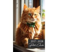 Pocket Calendar 2027-2028 for Purse: Small 2-Year Monthly Planner from January 2027 to December 2028 Cat Cover