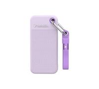 Verbatim Pocket SSD 2To, SSD externe USB 3.2 Gen 2, jusqu'à 1000 Mo/s en lecture et écriture, disque dur externe avec 2 étuis en caoutchouc (blanc et violet) pour PC, Mac et console, violet