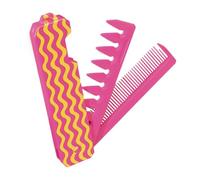 Pocket Comb - Colorful Folding Comb | Fine Tooth & Wide Tooth Styling Combs | Folding Styling Tool For Women Girls | Portable Detangling Combing Hair Brush For Hair, Beards And Mustaches