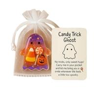 Pocket Comfort Ghosts Keepsake avec une carte de motivation pour les amis (Lollipop)