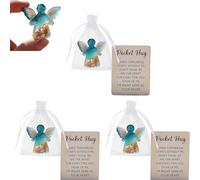 Pocket Comfort Ghosts, Une étreinte dans Votre Poche, Jolis jetons fantômes d'halloween à Embrasser avec Carte d'encouragement, Cadeau inspirant pour Vos Amis, Petit Souvenir décoratif Angel
