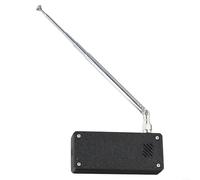 Pocket Digital Radio SI4732 Récepteur pleine bande 0,5-108 MHz avec écran couleur IPS 4,8 cm Batterie rechargeable 800 mAh Antenne de diffusion (tige de tirage noire)