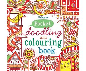 Pocket Doodling and Colouring Book: Red Book (Usborne Art Ideas)