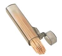 POCKET DOTH cureau de dents - Tooth Pick Container Boîte Dispensateur Boîte de voyage avec couvercle pour perle de rangement Plua Pilule à aiguille de coton-coton pour pique-nique de camping