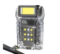 Pocket Flashlight, Rechargeable Torch Light, 1.69x2.76x1.06 Inches Magnetic Beam Device, Multi Mode Illumination Tool, Compact Hand Lamp, Bright Portable Lantern for Backpacking, Hiking, and Fishing