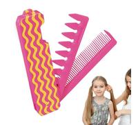 Pocket Folding Comb, Wide Tooth Styling Tool, 8.78-Inch Compact Travel Hair Comb, Detangling Hair Brush for Women, Men, and Beards, Easy Grooming, Home