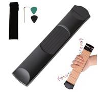 Pocket Guitar - Outil d'Entraînement à 6 Frettes et Système d'Apprentissage,Manche De Guitare D'entraînement Pour Débutant | pour Adultes Hommes Femmes Musiciens Amateurs