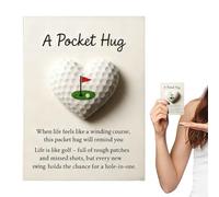 Pocket Heart Cards | Versatile Golf Sports Theme Ornament - Lightweight Greeting Cards, Decorative Accessories For Thanksgiving Mother's Day Valentines Christmas Birthday Women Kids Friends Teens