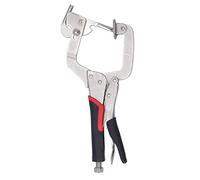 Pocket Hole Jig Clamp | 360° Rotation & Adjustable Claw Grip for Woodworking | Movable Buckle for Cabinets/Furniture/DIY Projects | Chrome Steel, 7.7in Handle