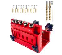 Pocket Hole Jig - Guide de stylo de marquage réglable - En d'aluminium - Outil de guidage pour les menuiseries, les amateurs de bois, les professionnels et les débutants