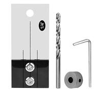 Pocket Hole Jig Kit | Step Drill Bit Set & Dowel Hole Drilling Guide | Woodworking Tool for Joints/Cabinets/Furniture | Metal Construction, 255g Lightweight