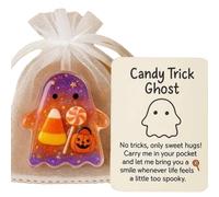 Pocket Hug Ghost with Encouragement Card, Cute Mini Pocket Ghost Hug for Emotional Support, Inspirational Keepsake Gift for Friends & Family (3PCS Candy Ghost)