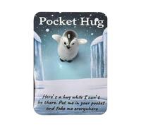 Pocket Hug, Turtle Toy, Soft Plush Comfort Message and Cute Design, Handheld Gift with Sentimental Value, Pocket Companion for Kids at School Or Home, 3.54x6.3 inches
