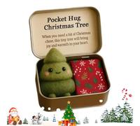 Pocket Hugs Mini souvenir 9,5 x 6 x 2,5 cm avec carte à message - Cadeau émotionnel - Décorations de Noël | Cartes de vœux pour femmes, hommes, , amoureux, collègues et amis