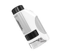 Pocket Microscope, 60 x to 120 x Beginner Tool, 1,97 x 1,18 x 3,82 pouces Led Light Source Magnifier & Portable Science Kit, Equipment optique pour l'observation microbiologique, et l'apprentissage
