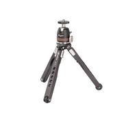 Leofoto Trépied de poche MT-03 + MBH-19 Capacité 2 kg Pieds extensibles Hauteur 7,5-23 cm