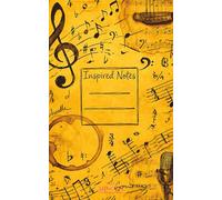 Pocket Music Manuscript Notebook: Small and Portable Music Notebook | Blank Staff Paper for Songwriting & Musical Inspiration | for Songwriters & ... pages - 11 Staves Per Page - 7mm Staff Height