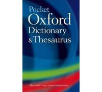 Pocket Oxford Dictionary and Thesaurus by Oxford Dictionaries [Hardback] NEUF