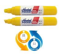 Pocket Paint Marker Jaune, feutre (Pack of 6)