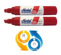 Pocket Paint Marker Rouge, feutre (Pack of 6)