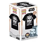 Funko Pocket Pop! & Tee: SW - Stormtrooper - pour Les Enfants - Medium - Star Wars - T-Shirt - Vêtements avec Mini-Figurine en Vinyle à Collectionner - Idée de Cadeau pour Les Adultes